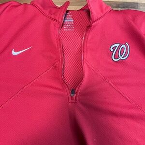 Washington Nationals Nike Quarter-Zip Pullover